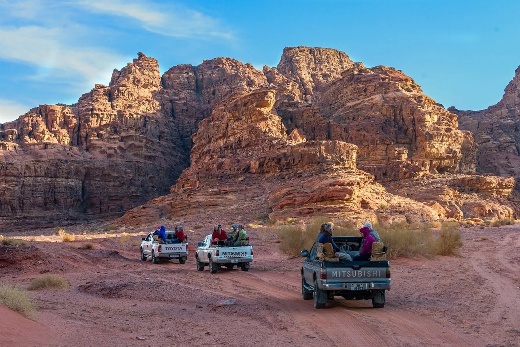 Safari dans le désert de Wadi Rum, Jordanie
